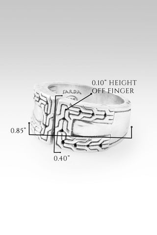 He Has Overcome Ring™ in Chainlink - Bypass - only found at SARDA™