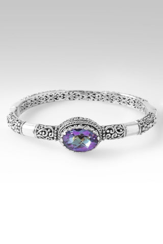 He Holds the Whole Universe Bangle Bracelet™ in Bluejay Jazz™ Mystic Quartz - Bangle - only found at SARDA™