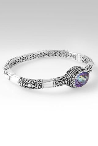 He Holds the Whole Universe Bangle Bracelet™ in Bluejay Jazz™ Mystic Quartz - Bangle - only found at SARDA™