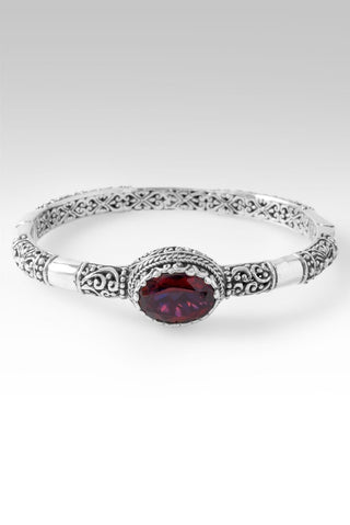 He Holds the Whole Universe Bangle Bracelet™ in Raspberry Rouge™ Mystic Quartz - Bangle - only found at SARDA™