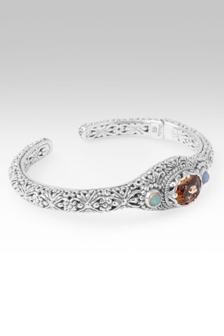 He Is Everything Cuff Bracelet™ in Bi-Color Whiskey Topaz & Ethiopian Opal - Cuff - only found at SARDA™