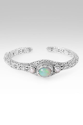 He Is Everything Cuff Bracelet™ in Ethiopian Opal & Freshwater Pearl - Cuff - only found at SARDA™