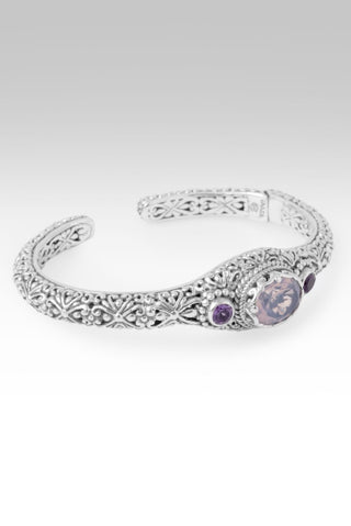 He Is Everything Cuff Bracelet™ in Lavender Moon Quartz & Amethyst - Cuff - only found at SARDA™