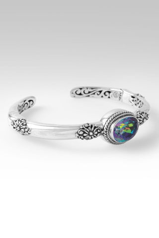 He Is Love & Life Cuff Bracelet™ in Picasso Green™ Mystic Quartz - Cuff - only found at SARDA™
