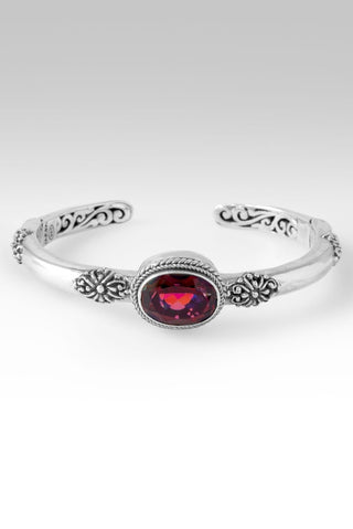 He Is Love & Life Cuff Bracelet™ in Raspberry Rouge™ Mystic Quartz - Cuff - only found at SARDA™