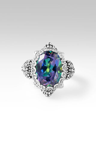 He Is Never Failing Ring™ in Picasso Green™ Mystic Quartz - Dinner - only found at SARDA™