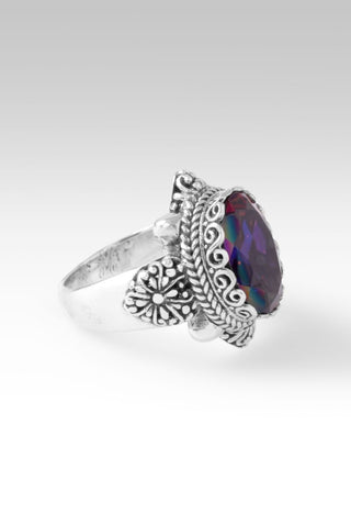 He Is Never Failing Ring™ in Raspberry Rouge™ Mystic Quartz - Dinner - only found at SARDA™