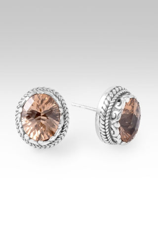 He is Risen Earrings™ in Champagne Lab Created Sapphire - Stud - only found at SARDA™