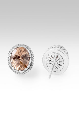 He is Risen Earrings™ in Champagne Lab Created Sapphire - Stud - only found at SARDA™