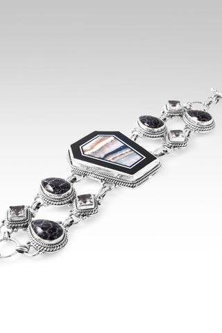 He Makes a Way Bracelet™ in Banded Jasper Black Calcite, Black Indonesian Coral & White Topaz - Multi Stone - only found at SARDA™