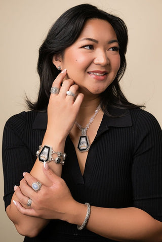 He Makes a Way Pendant™ in Banded Jasper & Black Calcite - Single Stone - only found at SARDA™