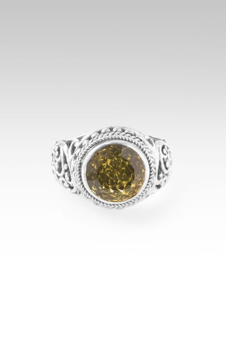 He Never Gives Up Ring™ in Olive Quartz - Dinner - only found at SARDA™