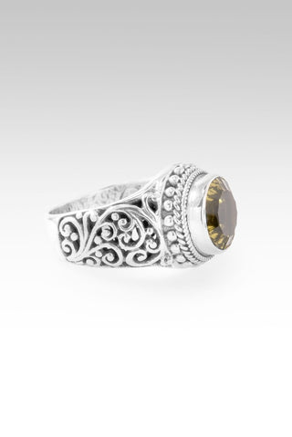 He Never Gives Up Ring™ in Olive Quartz - Dinner - only found at SARDA™