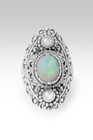 He Restores Ring™ in Ethiopian Opal & Freshwater Pearl - Statement - only found at SARDA™