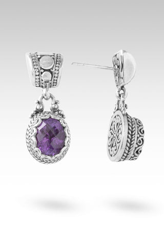 He Says I'm Freed Earrings™ in Amethyst - Stud Dangle - only found at SARDA™