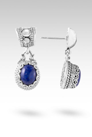 He Says I'm Freed Earrings™ in Lapis - Stud Dangle - only found at SARDA™