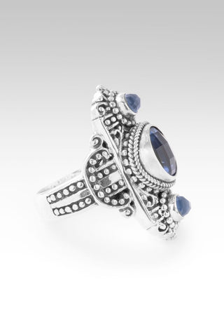 He Uses R Bruises Ring™ in Blue Violet Fluorite & Serenity Blue Chalcedony - Statement - only found at SARDA™