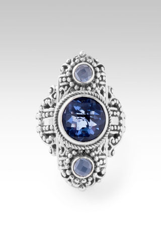 He Uses R Bruises Ring™ in Blue Violet Fluorite & Serenity Blue Chalcedony - Statement - only found at SARDA™