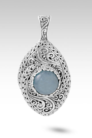 He Walks With Me Pendant™ in Aquamarine - Single Stone - only found at SARDA™