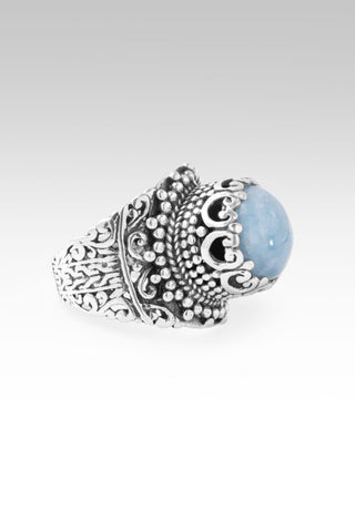 He Walks With Me Ring™ in Aquamarine - Statement - only found at SARDA™