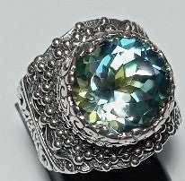 He Walks With Me Ring™ in Cockatoo Daze™ Mystic Quartz - Statement - only found at SARDA™