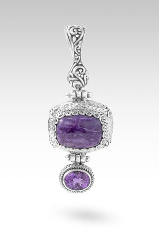 He Will Change U Pendant™ in Charoite & Amethyst - Multi Stone - only found at SARDA™