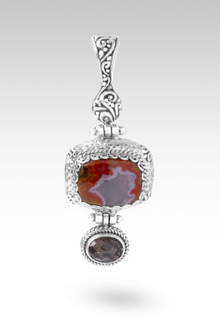 He Will Change U Pendant™ in Seam Agate & Chocolate Sunstone - Multi Stone - only found at SARDA™