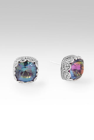Healing, Let It Begin Earrings™ in Mocking Jay™ Mystic Quartz - Stud - only found at SARDA™