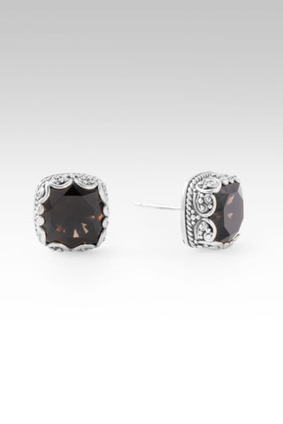 Healing, Let It Begin Earrings™ in Smoky Quartz - Stud - only found at SARDA™