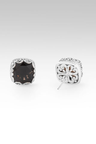 Healing, Let It Begin Earrings™ in Smoky Quartz - Stud - only found at SARDA™