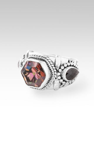 Heavenly Devotion Ring II™ in Counterintuitive™ Mystic Quartz & Black Spinel - Dinner - only found at SARDA™