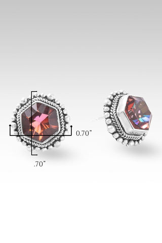 Heavenly Grace Earrrings™ in CounterIntuitive™ Mystic Quartz - Stud - only found at SARDA™