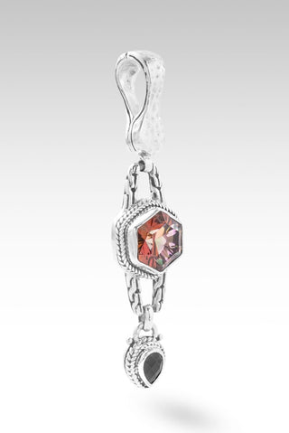 Heavenly Grace Pendant™ in CounterIntuitive™ Mystic Quartz & Black Spinel - Multi Stone - only found at SARDA™