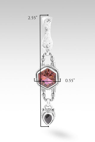 Heavenly Grace Pendant™ in CounterIntuitive™ Mystic Quartz & Black Spinel - Multi Stone - only found at SARDA™
