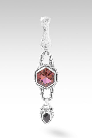 Heavenly Grace Pendant™ in CounterIntuitive™ Mystic Quartz & Black Spinel - Multi Stone - only found at SARDA™