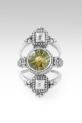 Heavenly Whispers Ring II™ in Olive Quartz - Statement - only found at SARDA™