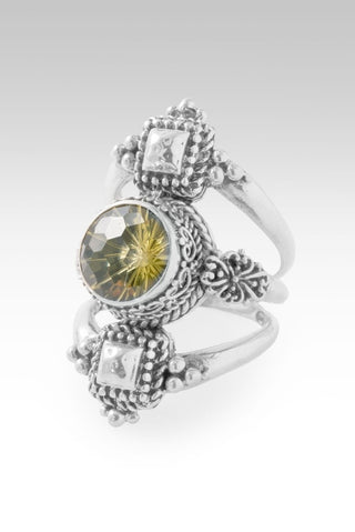 Heavenly Whispers Ring II™ in Olive Quartz - Statement - only found at SARDA™