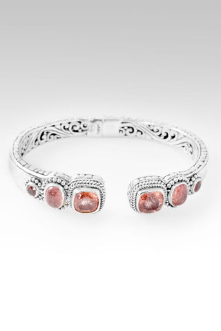 Heaven's Symphony Tip - to - Tip Bracelet™ in Strawberry Quartz & Garnet - Tip - to - Tip - only found at SARDA™