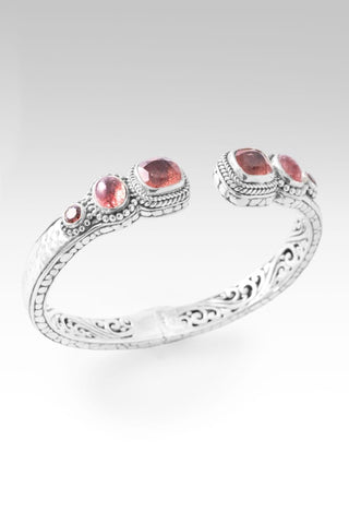 Heaven's Symphony Tip - to - Tip Bracelet™ in Strawberry Quartz & Garnet - Tip - to - Tip - only found at SARDA™