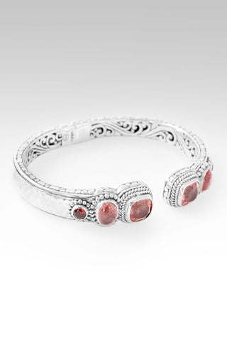 Heaven's Symphony Tip - to - Tip Bracelet™ in Strawberry Quartz & Garnet - Tip - to - Tip - only found at SARDA™