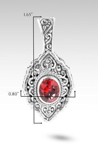 Hello Belief, Goodbye Unbelief Pendant II™ in Pom Passion™ Mystic Quartz - Single Stone - only found at SARDA™