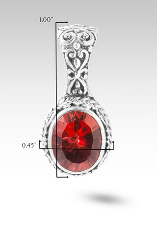Hello Belief, Goodbye Unbelief Pendant™ in Pom Passion™ Mystic Quartz - Single Stone - only found at SARDA™
