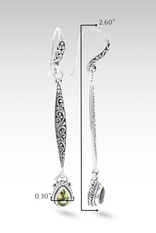 Hello Best of the Best, Goodbye Never Enough Earrings™ in Peridot - Elongated Bali Wire - only found at SARDA™