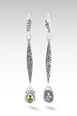 Hello Best of the Best, Goodbye Never Enough Earrings™ in Peridot - Elongated Bali Wire - only found at SARDA™