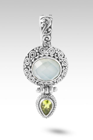 Hello Best of the Best, Goodbye Never Enough Pendant™ in Seafoam Chalcedony & Peridot - Multi Stone - only found at SARDA™
