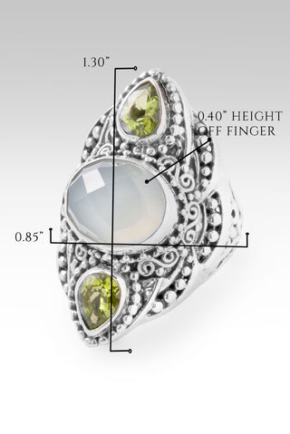 Hello Best of the Best, Goodbye Never Enough Ring™ in Seafoam Chalcedony & Peridot - Statement - only found at SARDA™