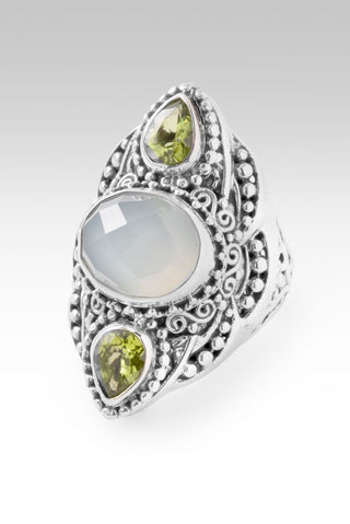 Hello Best of the Best, Goodbye Never Enough Ring™ in Seafoam Chalcedony & Peridot - Statement - only found at SARDA™