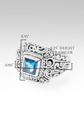 Hello Blessings, Goodbye Never Enough Ring II™ in London Blue Topaz - Dinner - only found at SARDA™