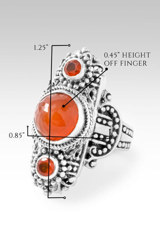 Hello Cherished, Goodbye Unwanted Ring II™ in Carnelian - Statement - only found at SARDA™