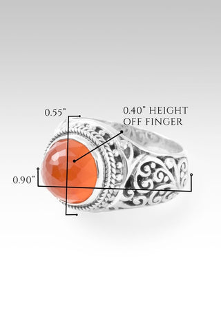 Hello Cherished, Goodbye Unwanted Ring™ in Carnelian - Dinner - only found at SARDA™